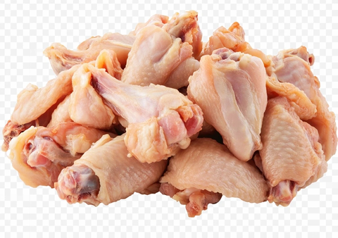 透明背景鸡翅堆