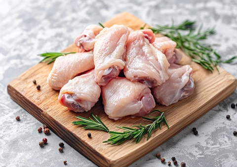 透明背景鸡翅堆