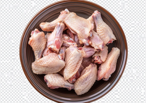生鸡翅透明背景