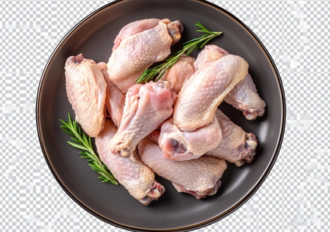 生鸡翅透明背景