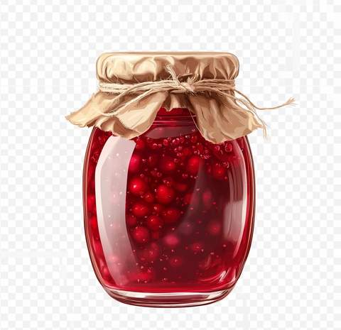 红莓果酱玻璃瓶