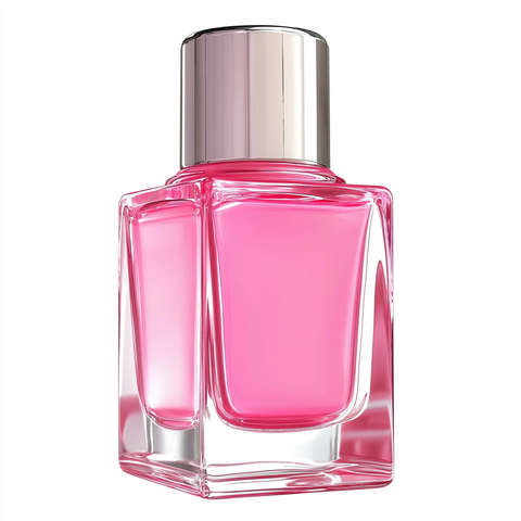 粉色方形指甲油瓶