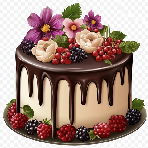 巧克力滴落蛋糕