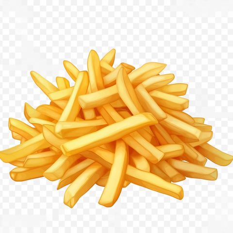 透明背景薯条