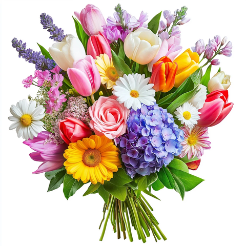 春季花卉透明背景