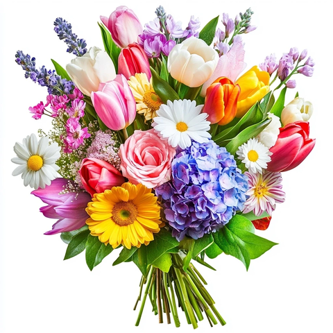 春季花卉透明背景