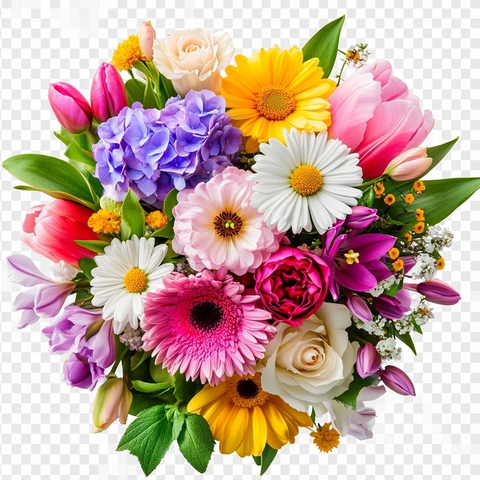 春季花卉透明背景