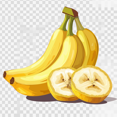 香蕉切片与整根香蕉