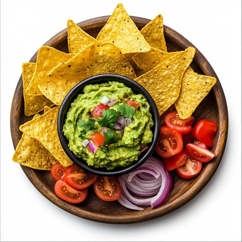 鳄梨酱与玉米片