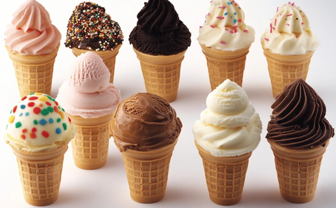 冰激凌甜筒集合