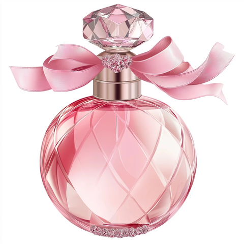 水晶粉红香水瓶