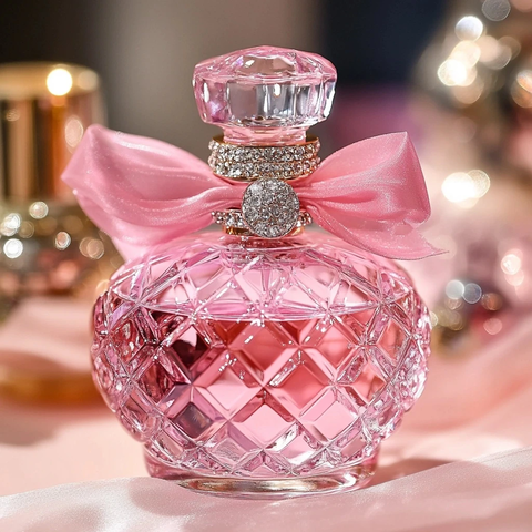 粉色水晶香水瓶