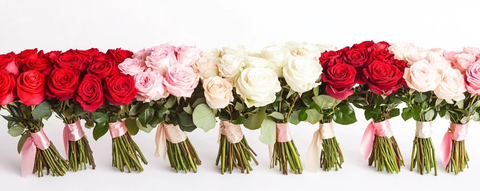 红白玫瑰优雅花束