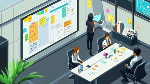 员工讨论任务与时间线