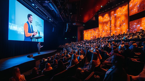 员工大会演讲现场