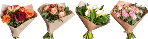 玫瑰与马蹄莲花束