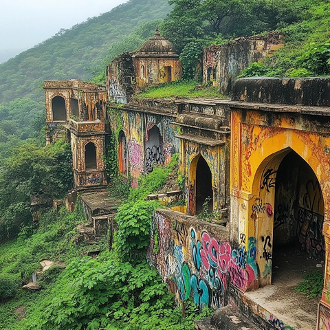 废弃印度山城