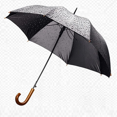 雨伞与雨滴
