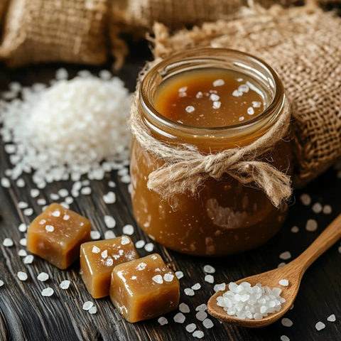 自制焦糖酱与海盐