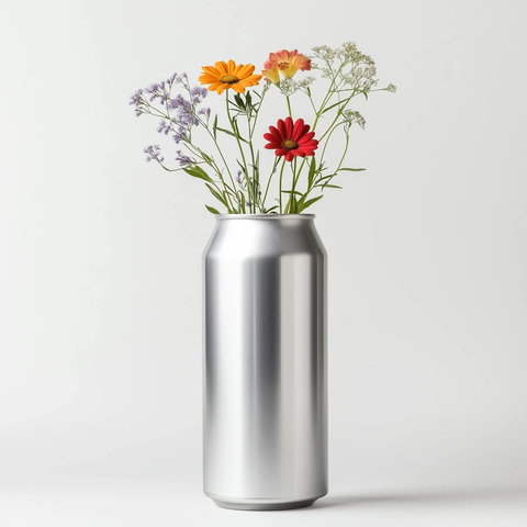 铝罐插花