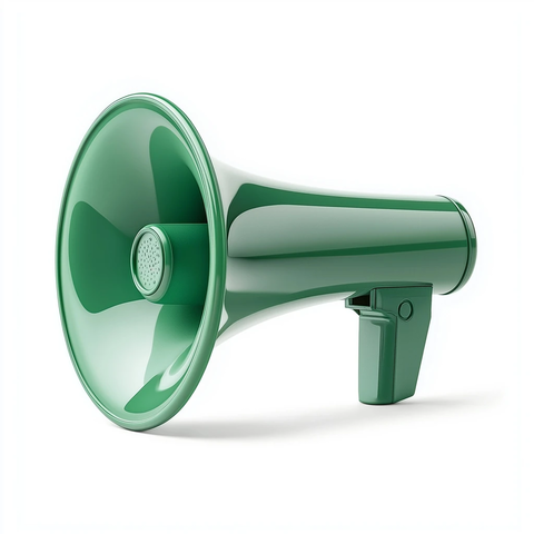 绿色扩音器图标