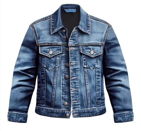 蓝色牛仔夹克