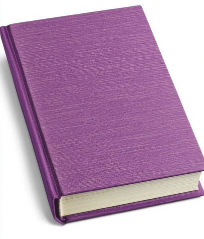 紫色布纹书封面