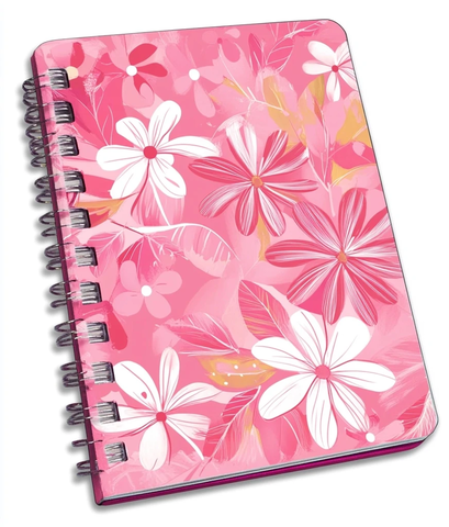 粉色笔记本高清透明背景