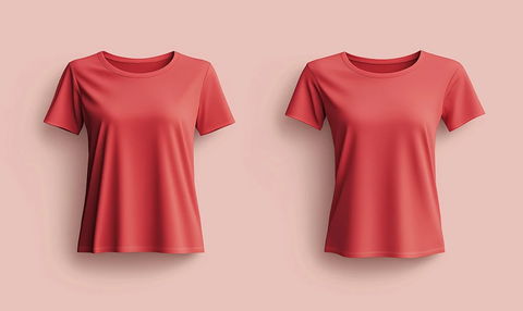 红T恤模板设计