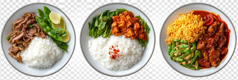 泰式米饭牛肉三盘