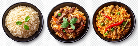 三盘泰式牛肉饭