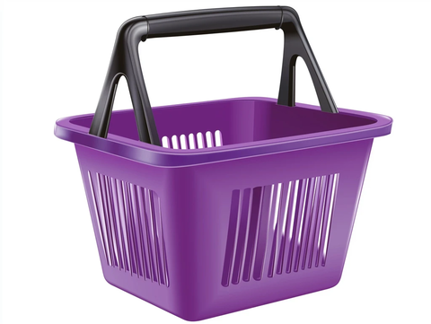 紫色塑料购物篮