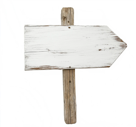 白色木制标志牌