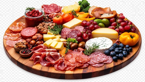 巨型圆形熟食拼盘