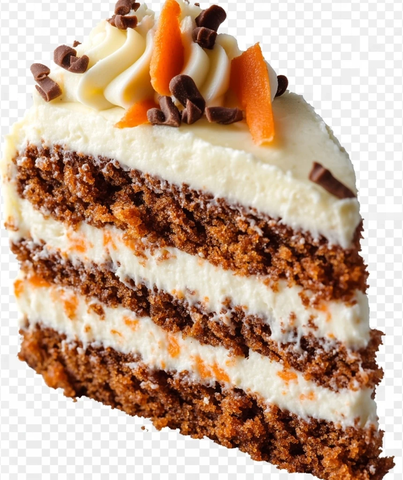 胡萝卜蛋糕透明背景