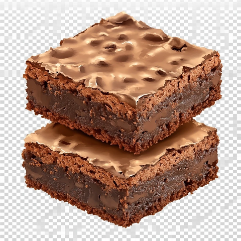 三层布朗尼堆叠