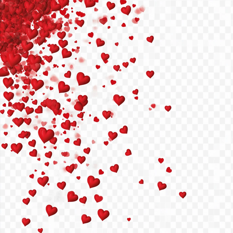 情人节红心彩纸