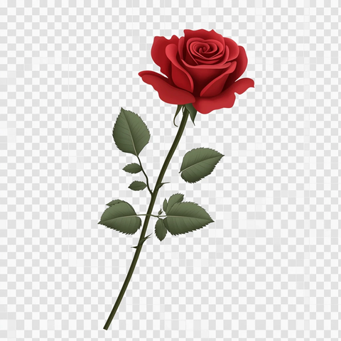 长茎红玫瑰