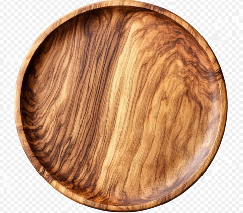 圆形木盘透明背景