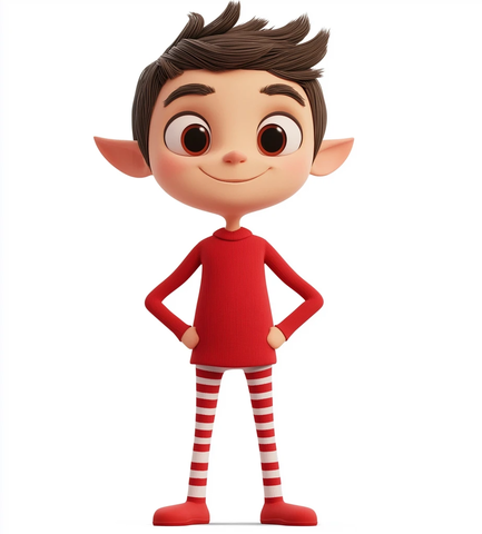 卡通精灵全身图