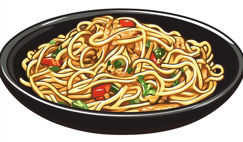 牛肉面黑色盘子透明背景