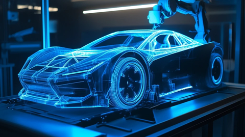 机器人手臂3D打印全尺寸车辆