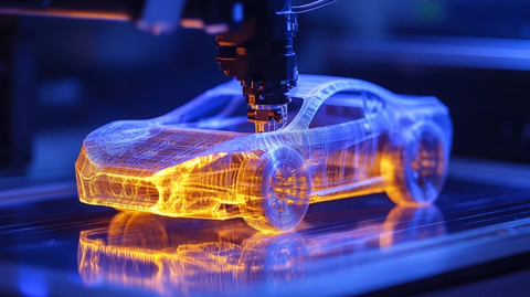 机器人手臂3D打印全尺寸车辆