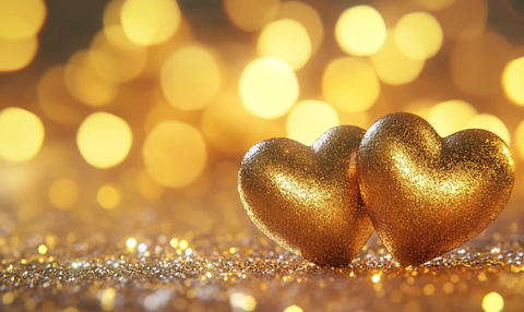 金色心形装饰