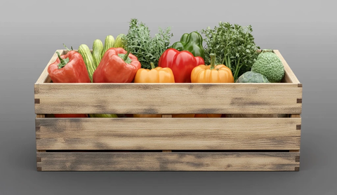 蔬菜木箱