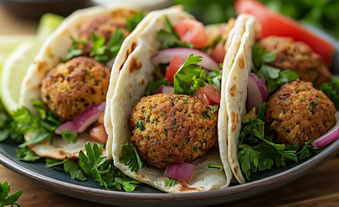 鸡肉法拉费卷饼