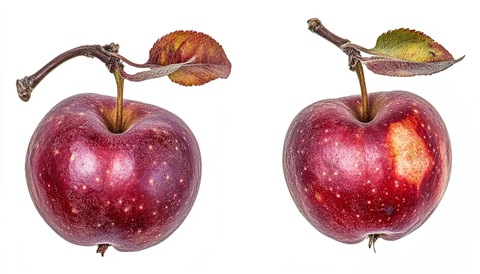 红苹果白背景