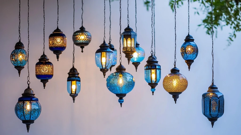 蓝色摩洛哥风格吊灯