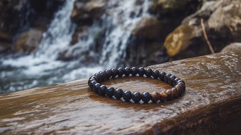 两人携带黑色充气泳池浮桥