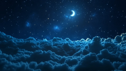 星空与云层